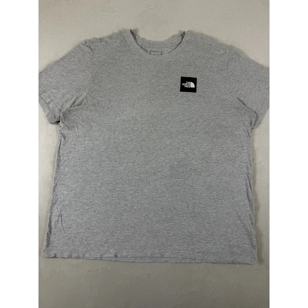 The North Face Men's XL Gray Box Logo Graphic T Shirt Outdoor Streetwear Tee